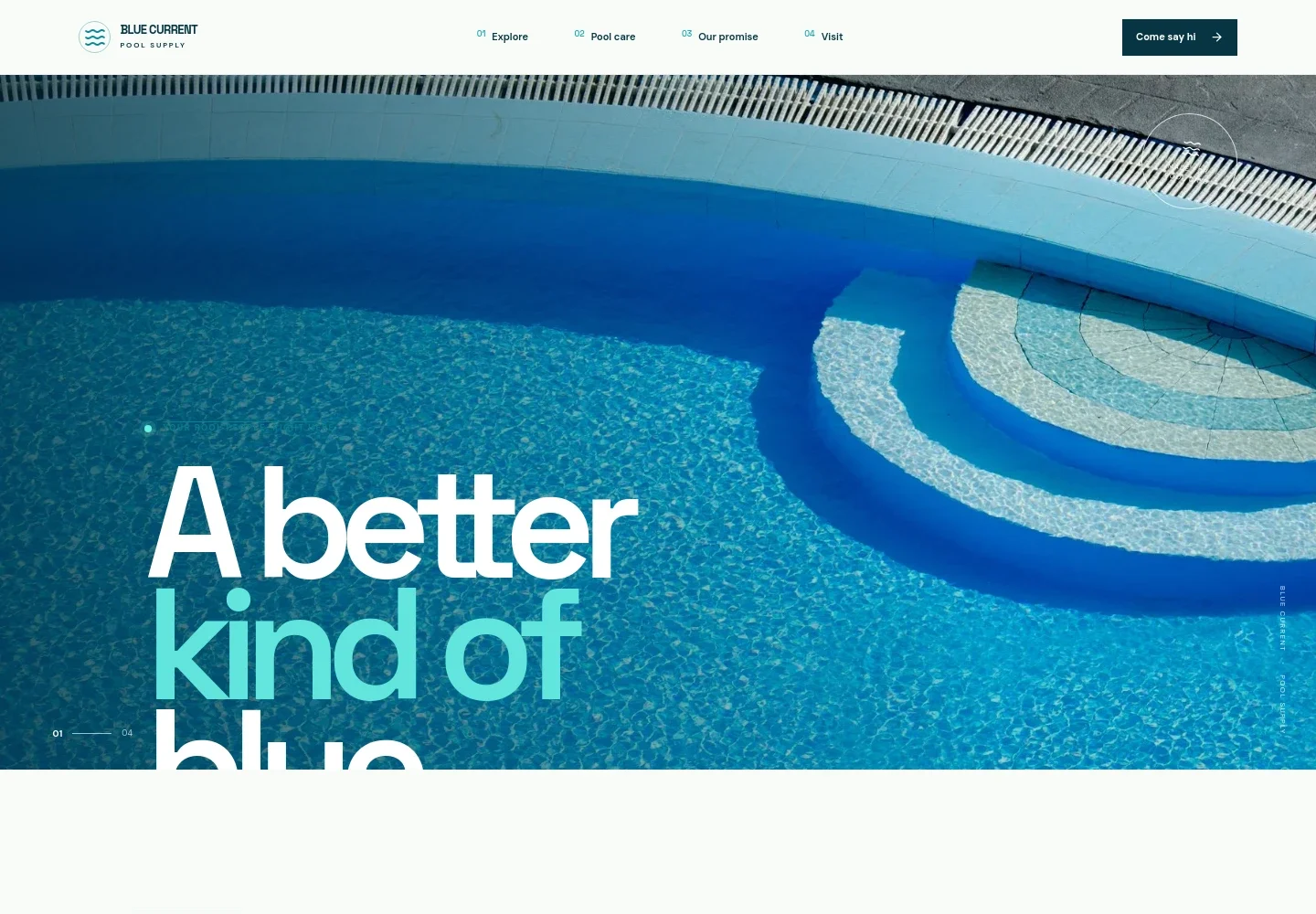 Swimming Pool Supply Store Website Template