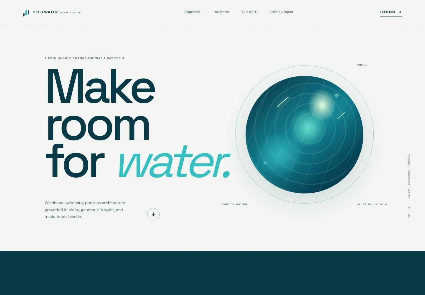 Swimming Pool Website Template