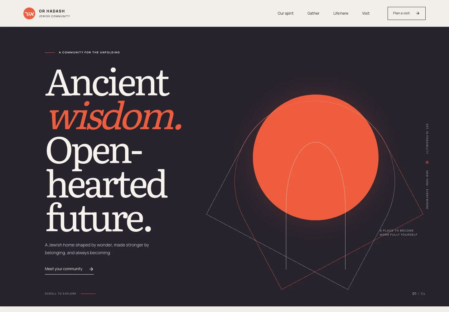 Synagogue Website Template