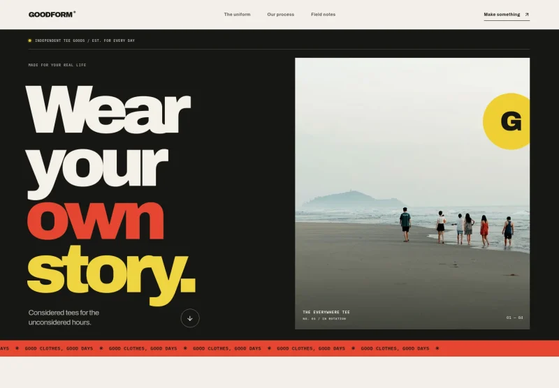 T Shirt Company Website Template