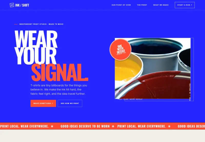 T Shirt Printing Website Template