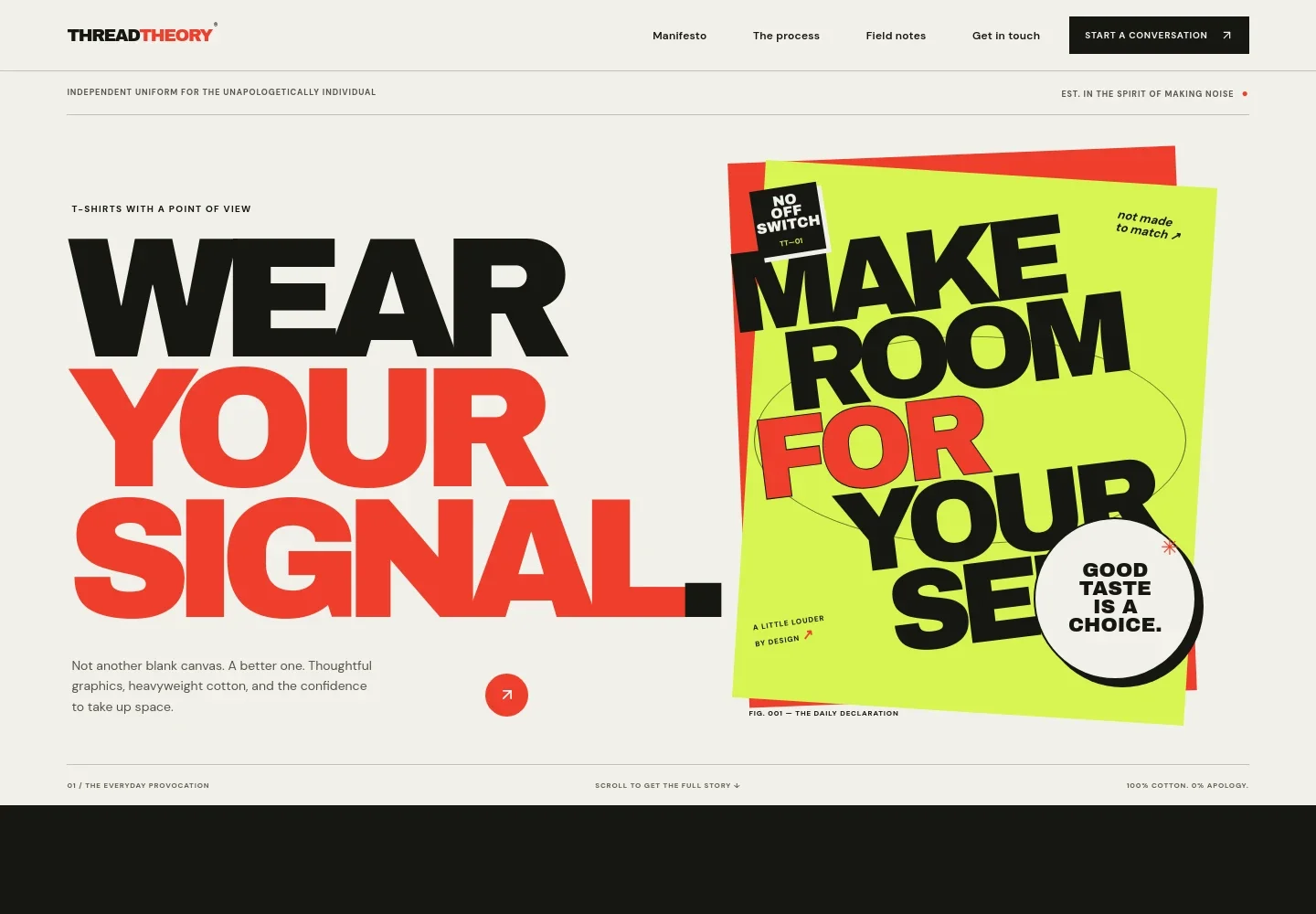 T-shirt Website Template