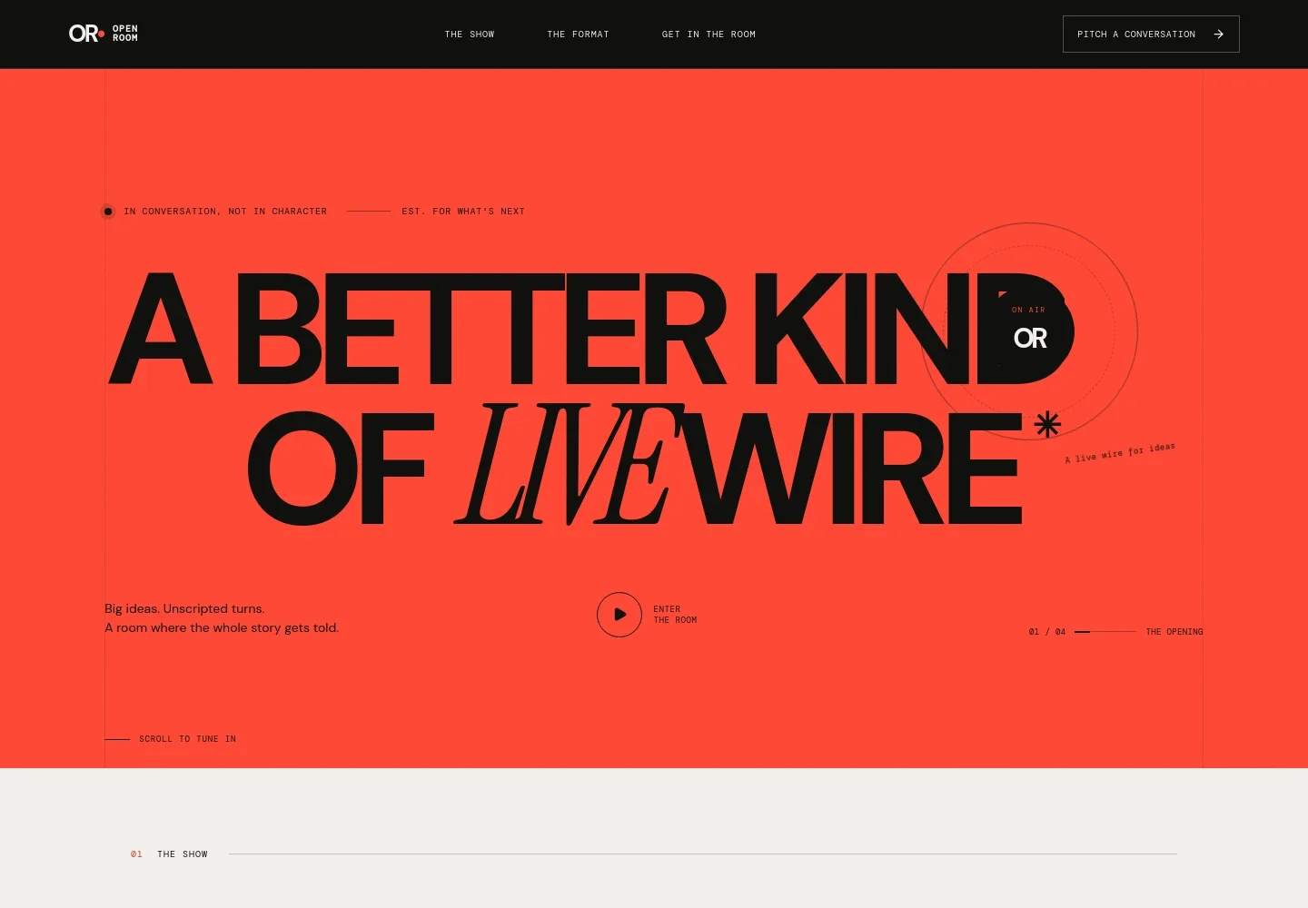 Talk Show Website Template