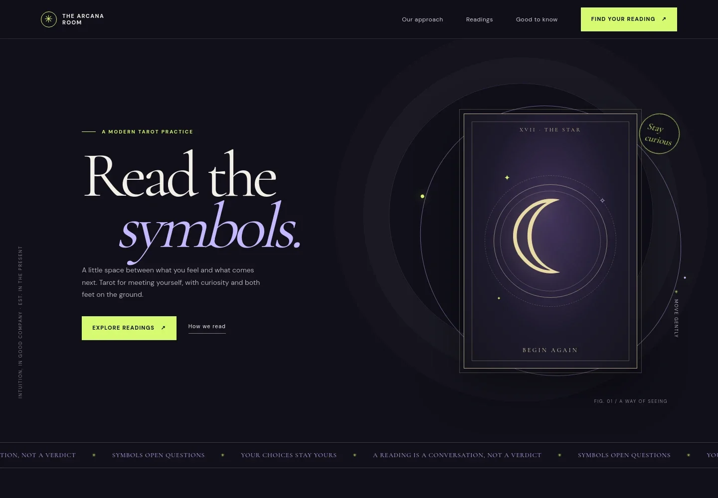 Tarot Cards Website Template