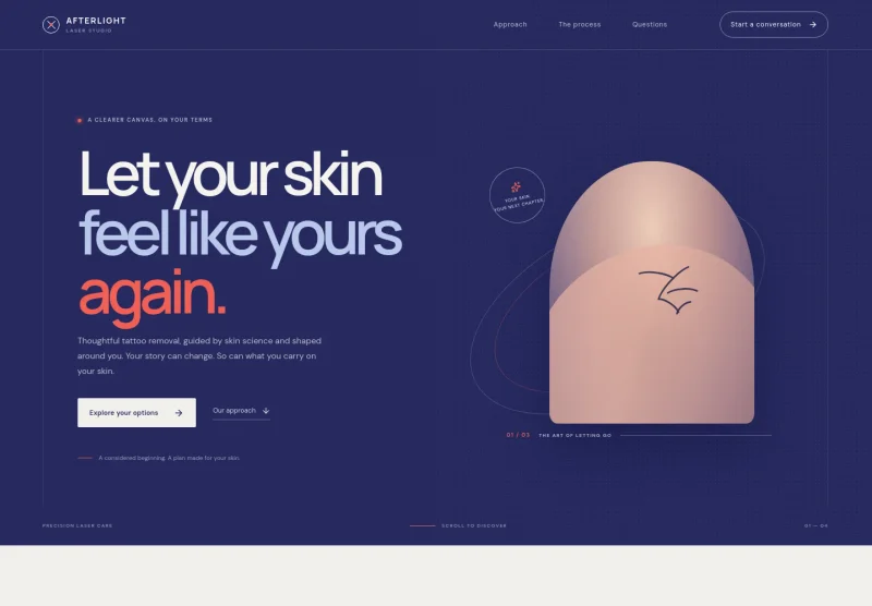 Tattoo Removal Website Template