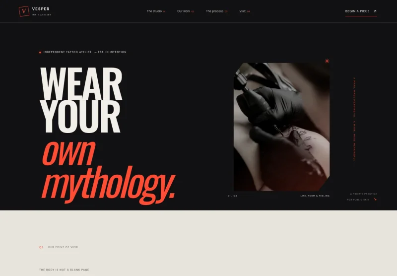 Tattoo Website Template