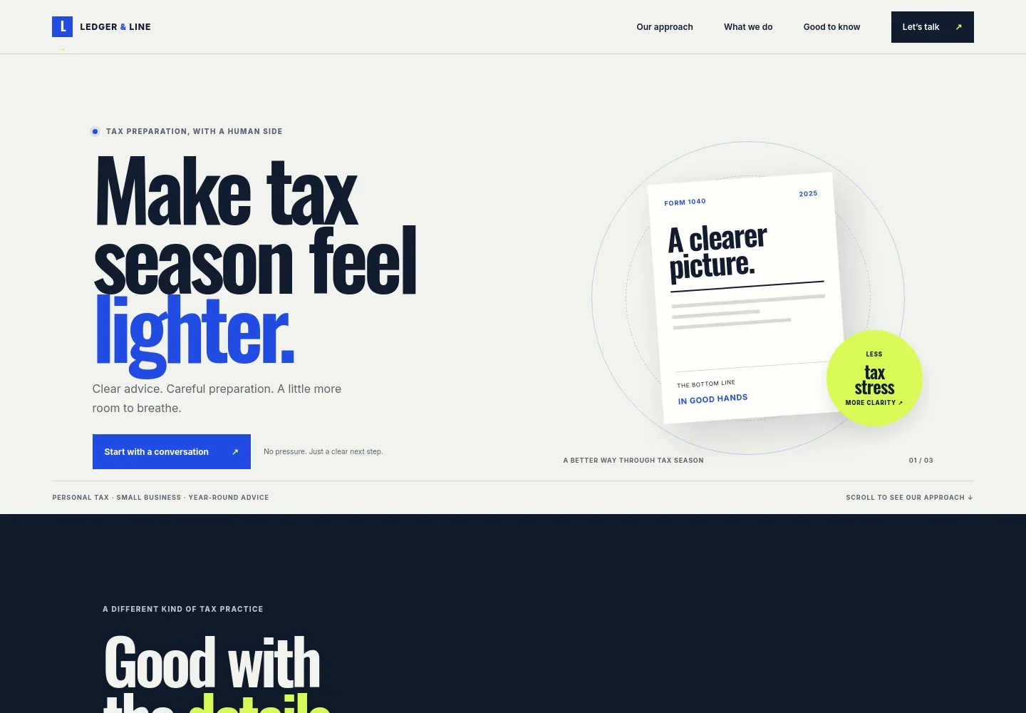 Tax Preparer Website Template