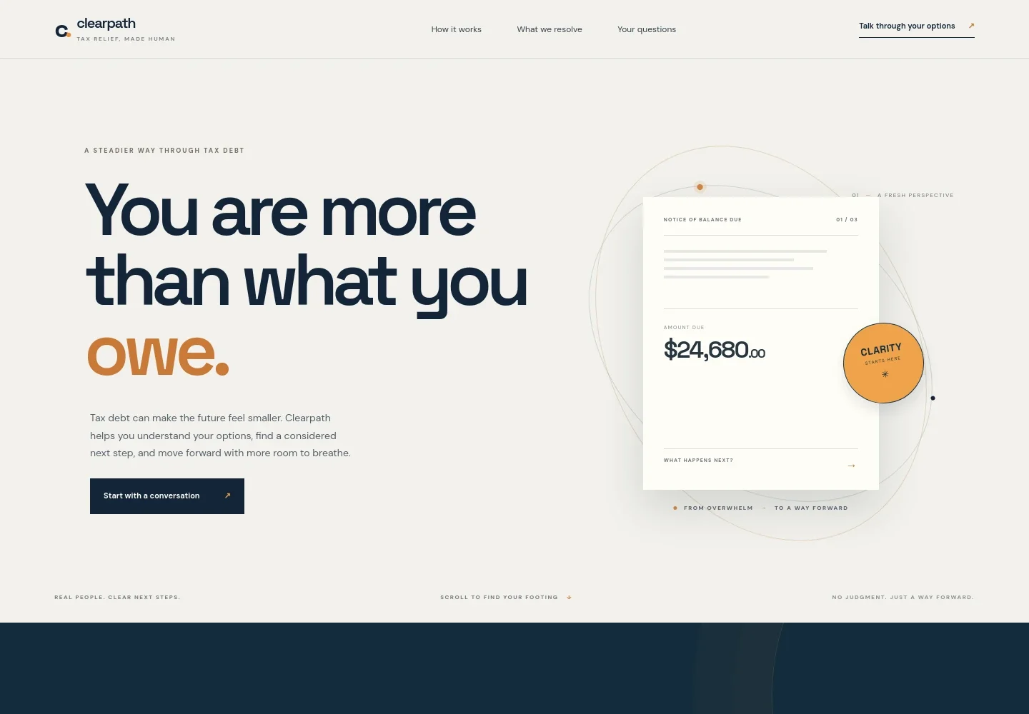 Tax Relief Website Template