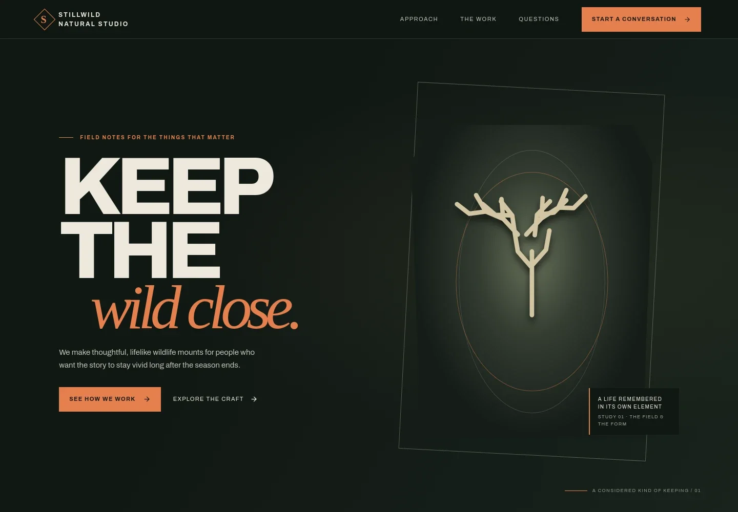 Taxidermist Website Template