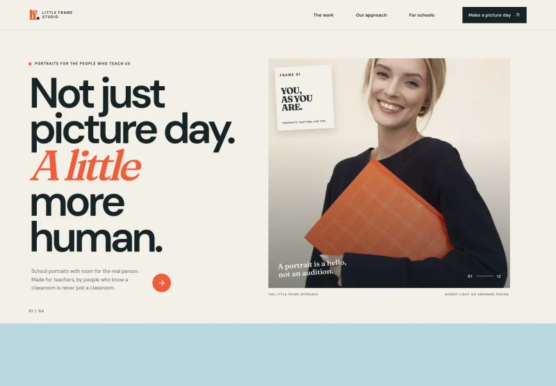 Teacher Photography Website Template