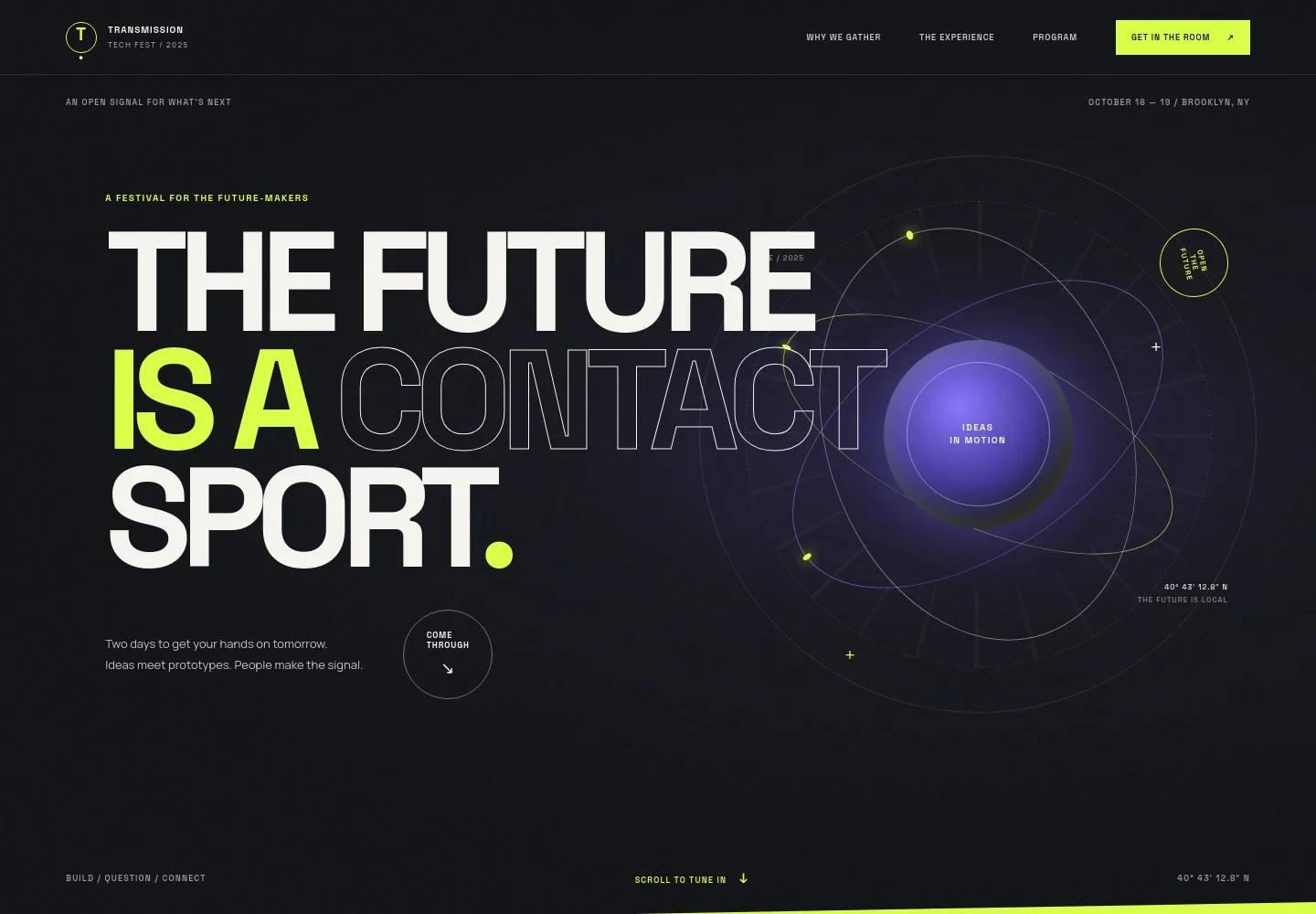 Tech Fest Website Template