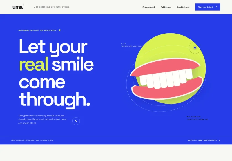 Teeth Whitening Website Template