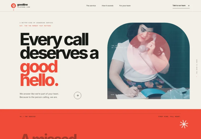 Telephone Answering Service Website Template