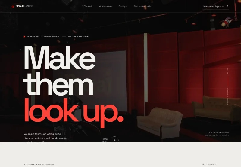 Television Studio Website Template