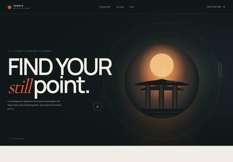 Temple Website Template