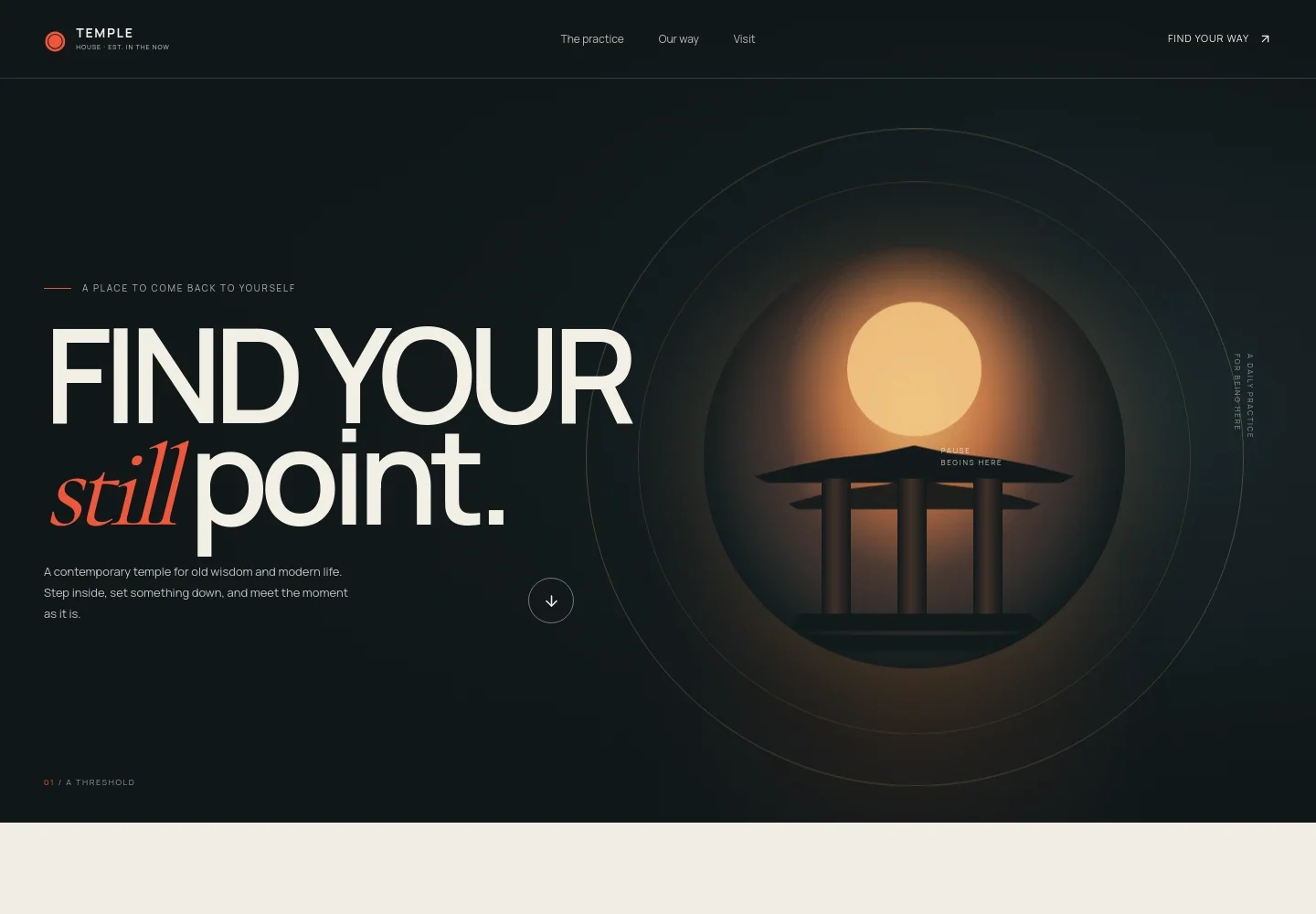 Temple Website Template