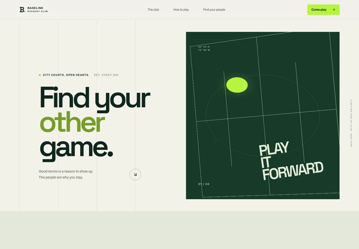 Tennis Club Website Template