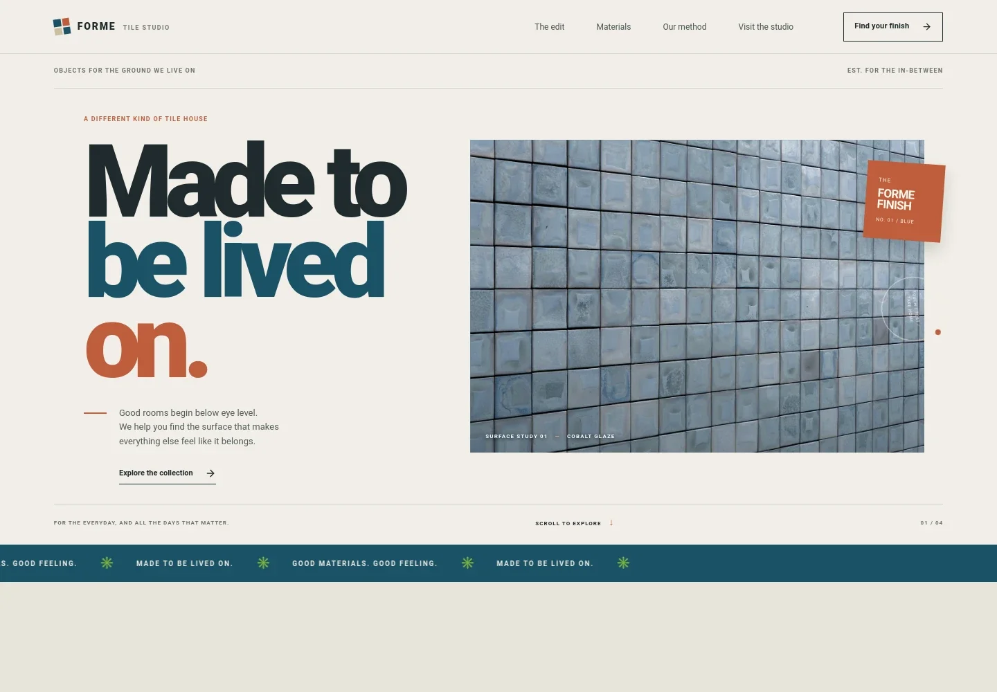 Tile Store Website Template