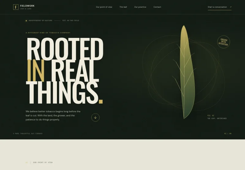 Tobacco Manufacturer Website Template