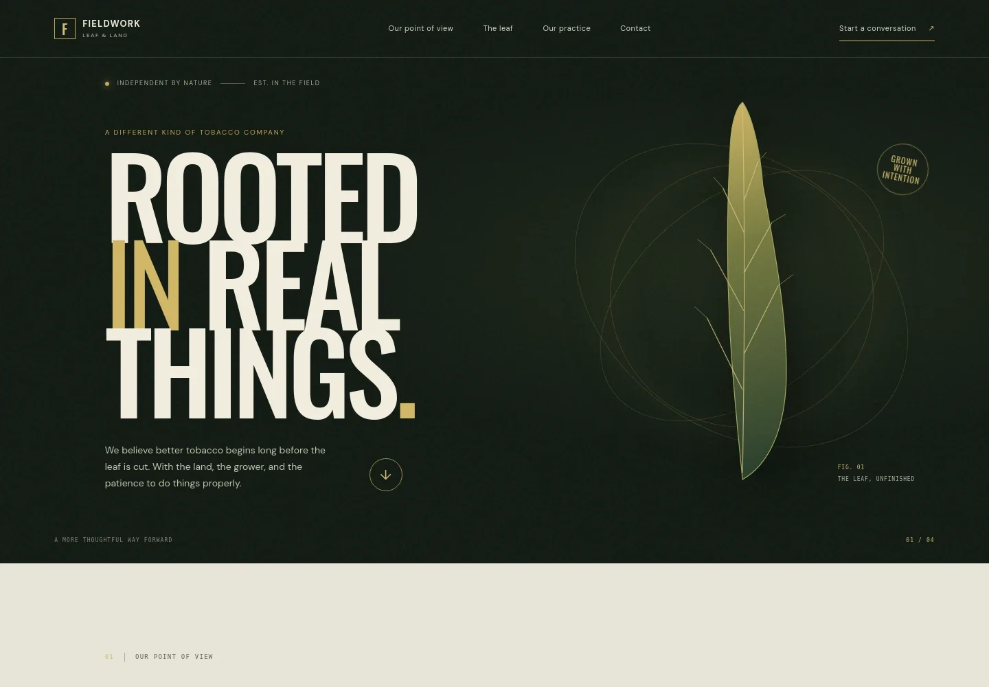 Tobacco Manufacturer Website Template