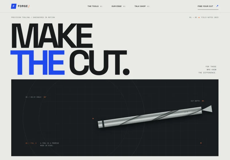 Tool Manufacturer Website Template