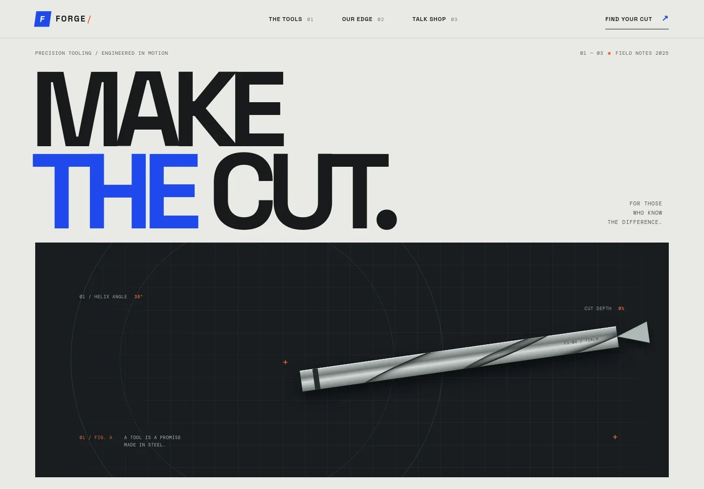 Tool Manufacturer Website Template
