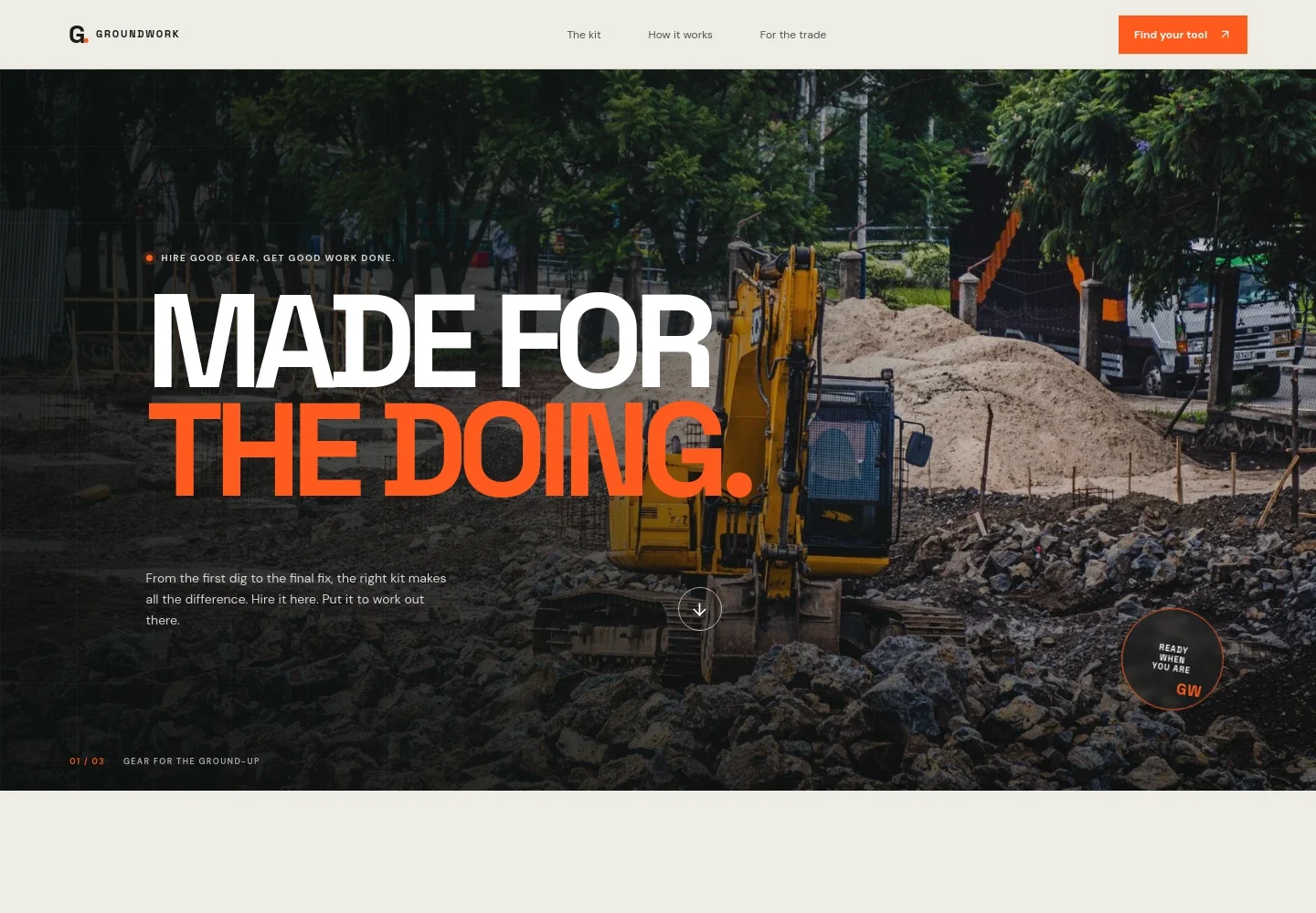 Tool Rental Website Template