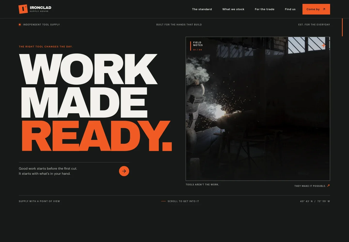 Tool Supply Website Template