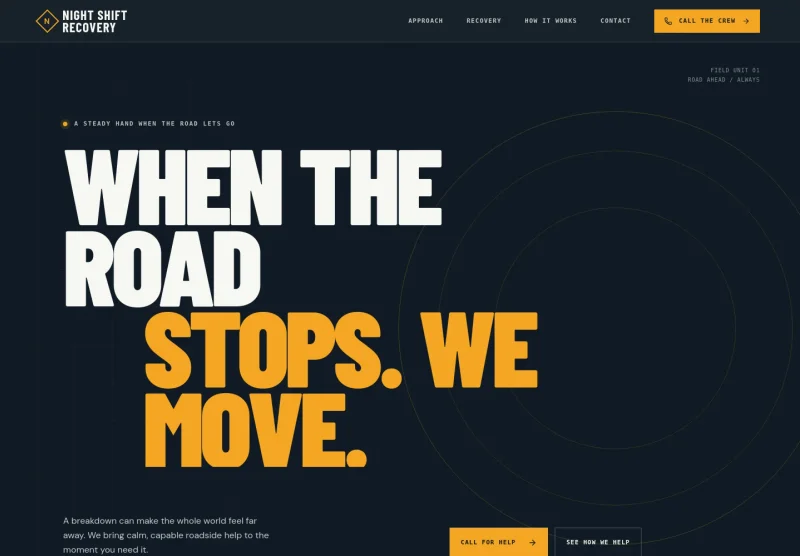 Towing Website Template