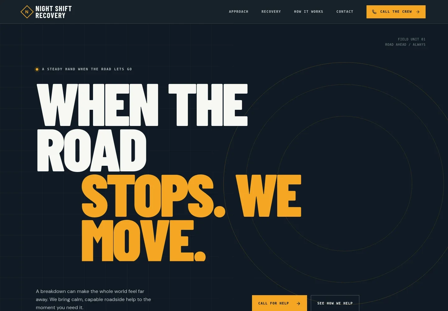 Towing Website Template