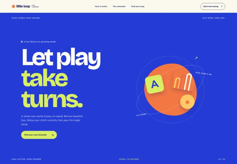 Toy Library Website Template