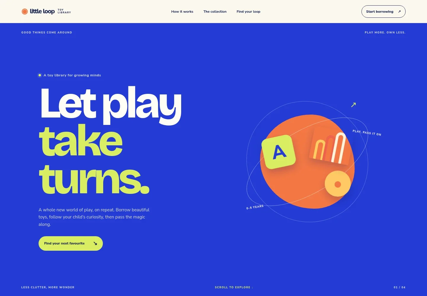 Toy Library Website Template