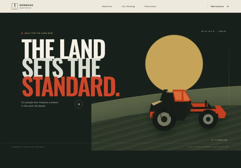 Tractor Website Template