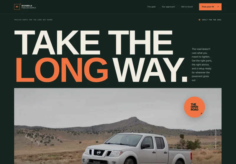 Trailer Supply Store Website Template