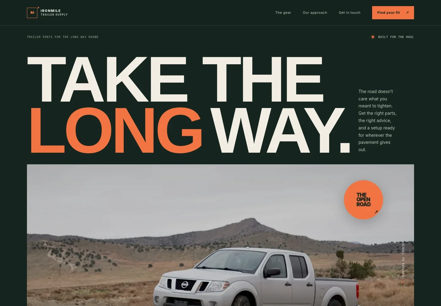 Trailer Supply Store Website Template