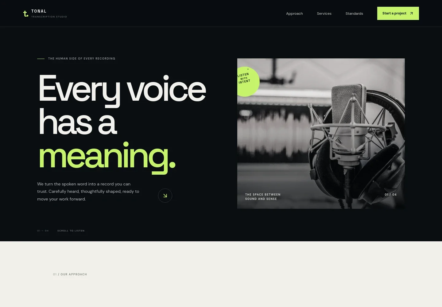Transcription Service Website Template