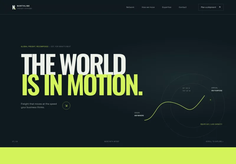 Transport Logistics Website Template