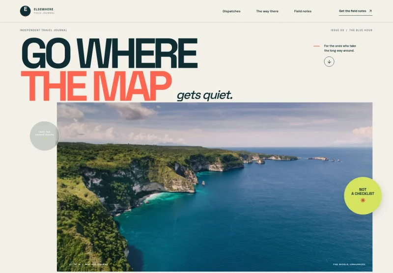 Travel Blog Website Template