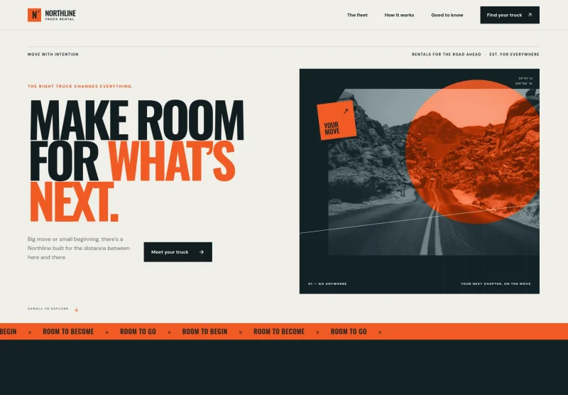 Truck Rental Agency Website Template