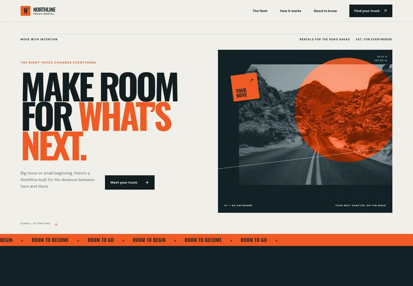 Truck Rental Agency Website Template