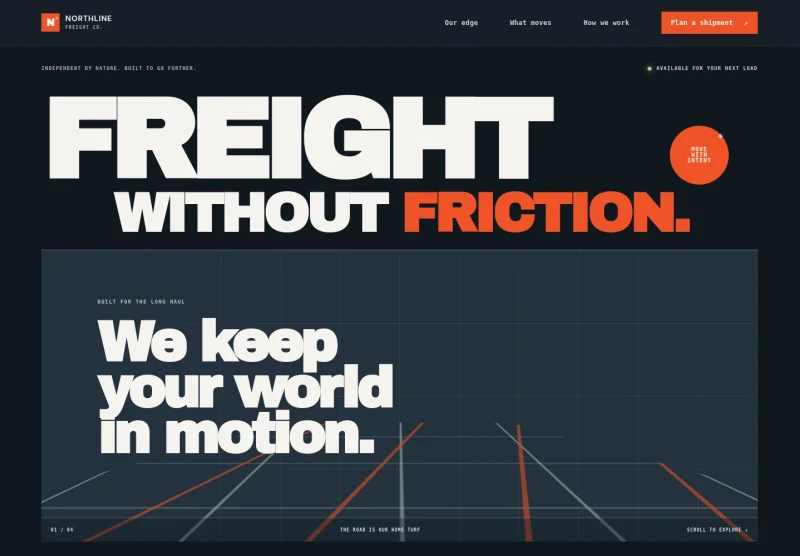 Truck Transport Website Template