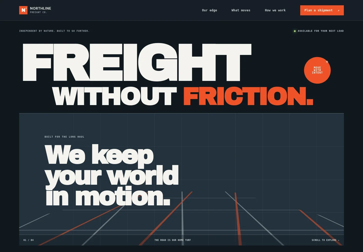 Truck Transport Website Template
