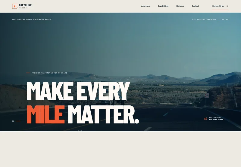 Trucking Company Website Template