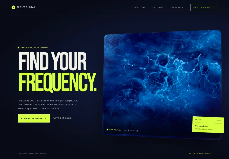 TV Provider Website Template