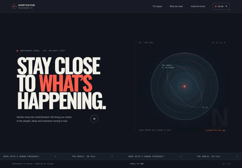 TV Station Website Template