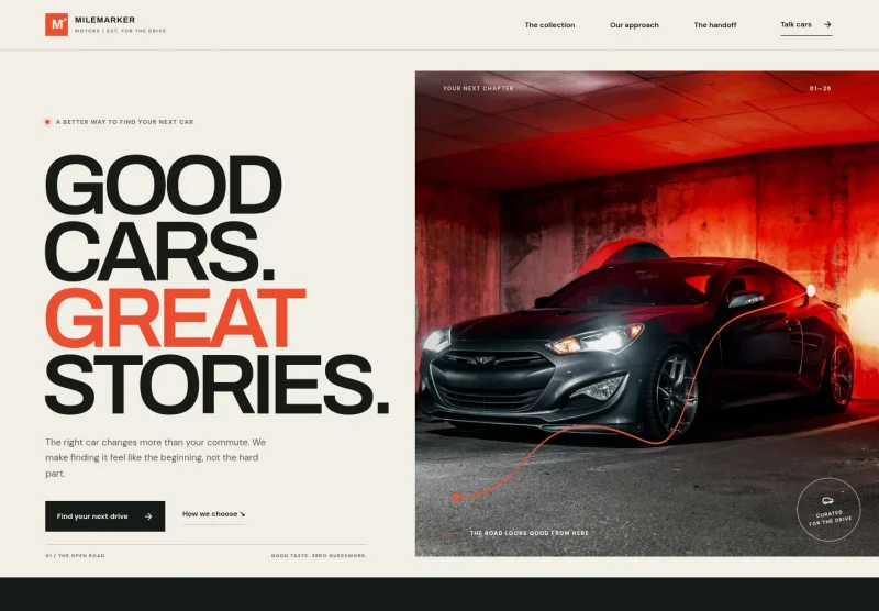 Used Car Sales Website Template
