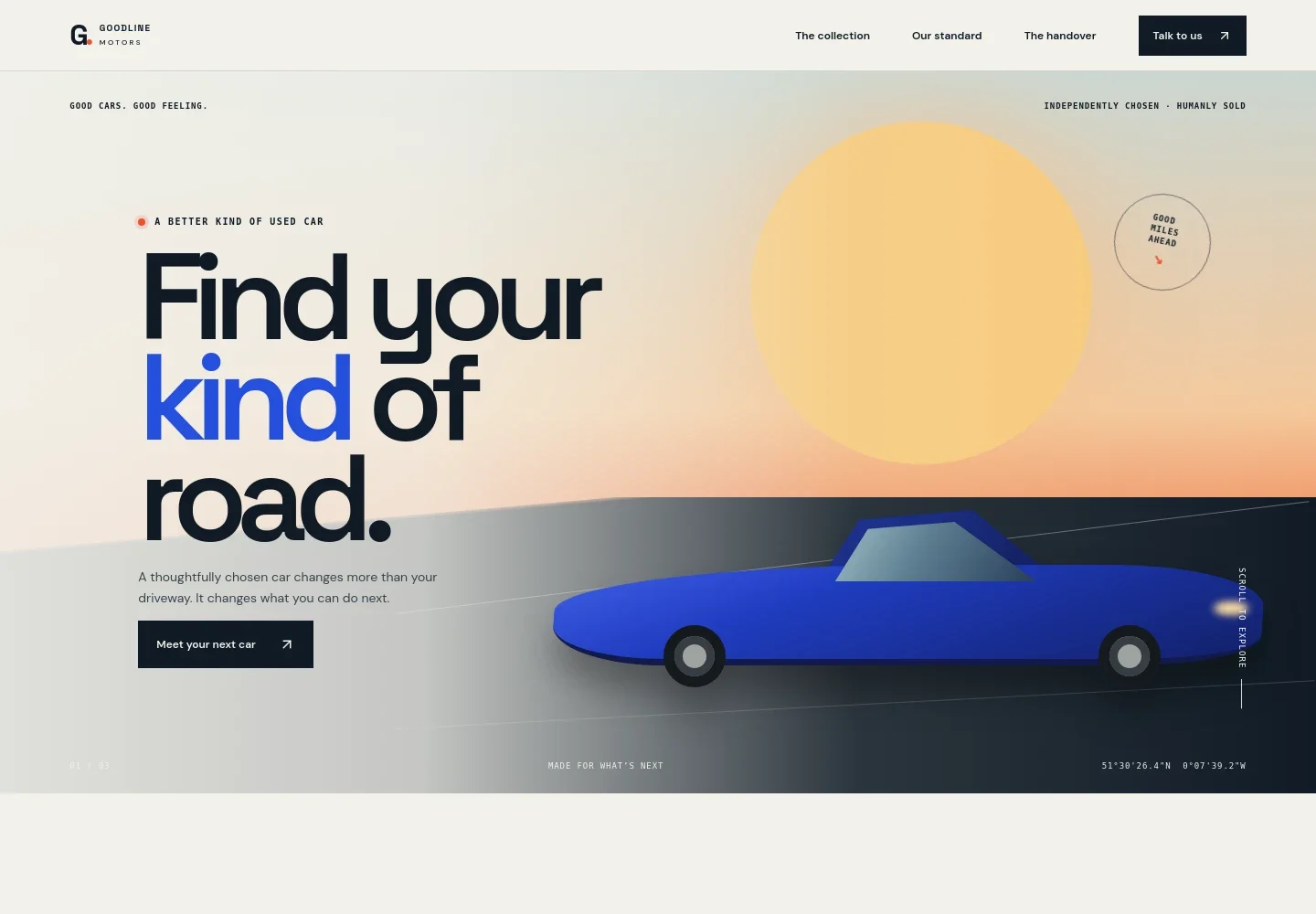 Used Car Website Template