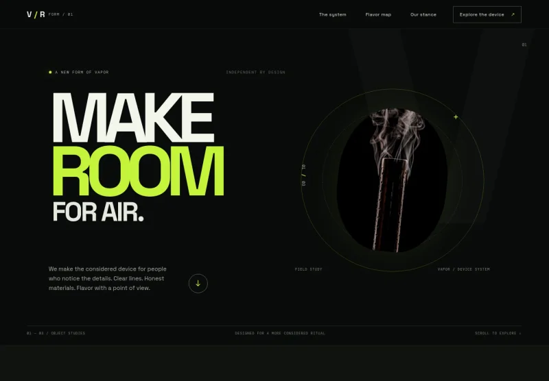 Vape Website Template