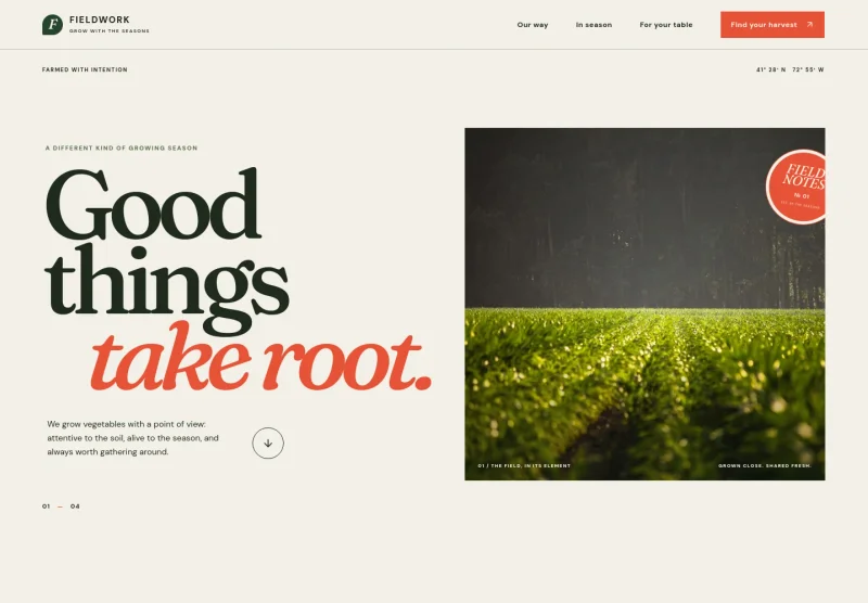 Vegetable Farm Website Template