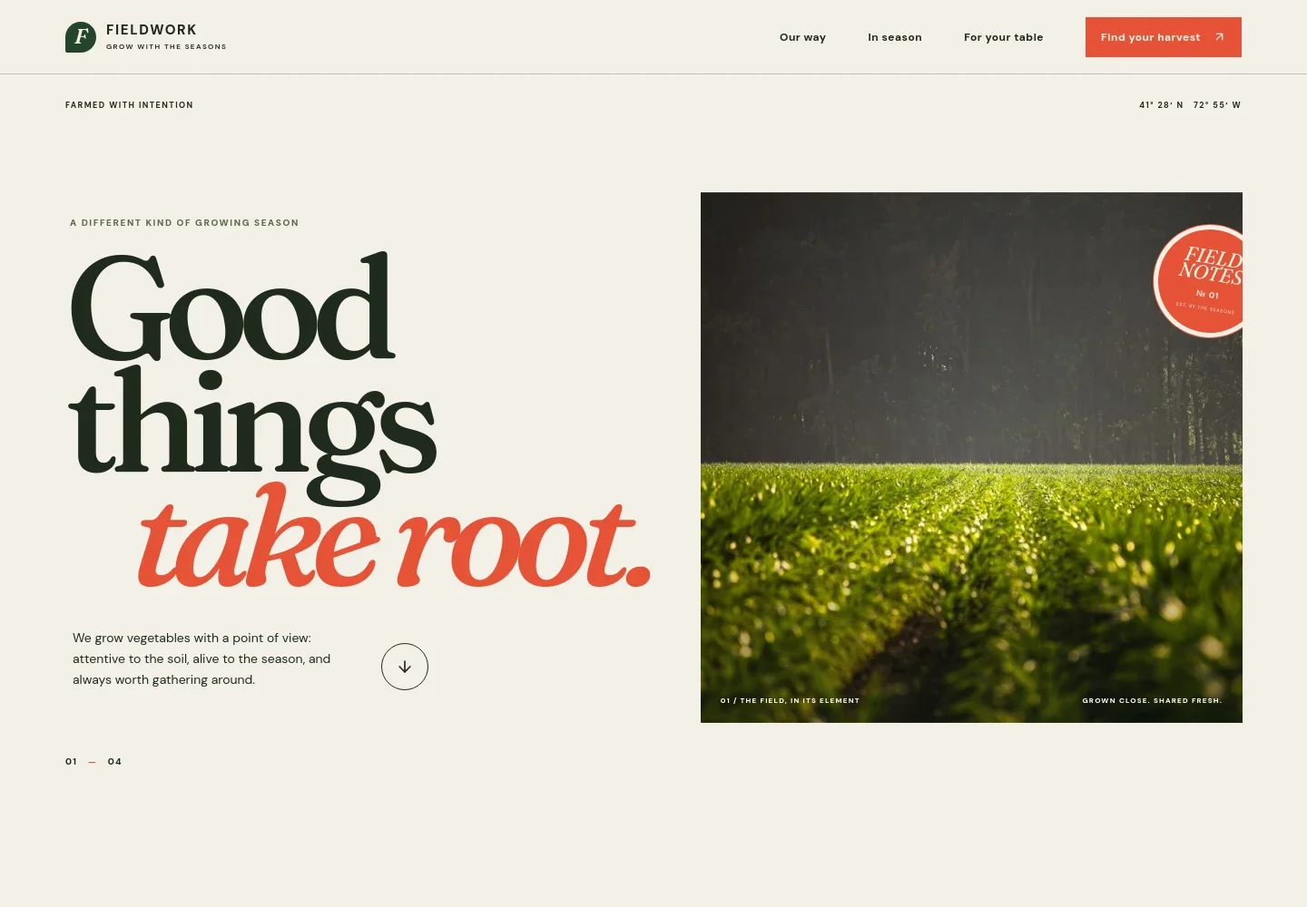 Vegetable Farm Website Template